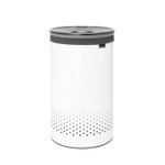 Brabantia Bac à linge - 60 litres - couvercle en plastique - sac à linge amovible - blanc SW767542