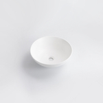 QeramiQ Dely Vasque à poser - 40x40x13.5cm - ronde - céramique - blanc mat SW1102403