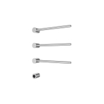 Hotbath &MORE Radiateur sèche-serviettes - 50x57cm - rond - 3 barres - horizontal - avec interrupteur - chromé SW1245699