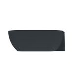 Arcqua Havana Baignoire semi-autoportante - 170x80cm - droite - anthracite mat SW1224214
