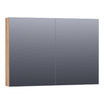BRAUER Impress armoire de toilette - 100x70x15cm - sans éclairage - 2 portes miroir double face - Château SW393058