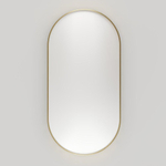 Miroir Haceka Deco - 80x40cm - ovale - or brossé SW1102385