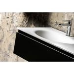 Mondiaz FOGE Meuble sous vasque - 130x41x25cm - 2 tiroirs - softclose - 1 découpe au centre - Plata SW1015427