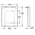 GROHE Cube keramiek closetzitting met softclose en quickrelease wit SW205847