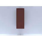 H&R Badmeubelen Juice Halfhoge Kast - 40x35x100cm - met ronde hoeken - 1 deur - linksdraaiend - terra mat SW875363