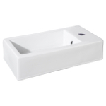 Differnz Hura Lavabo compact - 40x22x11,5cm - céramique - blanc SW1236900