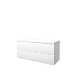 Proline top ensemble de meubles de salle de bains 120x46x55.2cm plaque de recouvrement et meuble symétrique blanc mat SW350419