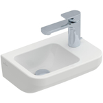 Villeroy & Boch Architectura fontein - met kraangat rechts - zonder overloop - 36x26cm - White Alpine (glans wit) SW68795