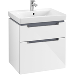 Villeroy & Boch Subway 2.0 wastafelonderkast - 58.7x59x45.4cm - glans wit SW118788