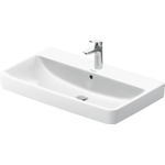 Duravit No.1 Duravit No.1wastafel - met kraangat - met overloop - 80x46x17.3cm - hoogglans wit SW723711