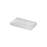 INK Unlimited Lavabo à poser 80x11x45cm 1 trou de robinet lavabo porcelaine Blanc brillant SW450716