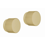 Crosswater Boutons Cannelés - 2 pièces - Laiton Brossé SW876231