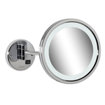 Geesa Mirror Scheerspiegel LED-verlichting 1 arm 3x vergrotend ø 215 mm Chroom 0650385