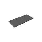 Thebalux Type wastafelblad 100x46cm frame mat zwart Keramiek Dark Grey SW765957