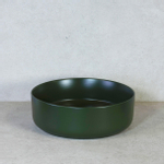 H&R Badmeubelen Note waskom - 37x12cm - opbouw - keramiek - olijfgroen mat SW369756