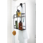 Umbra Cubiko étagère de douche 61x31x11cm Acier Noir SW539637