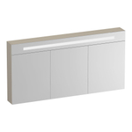 BRAUER Promise Deluxe spiegelkast – 139x70x15 cm – directe LED boven – Beige mat SW1203667