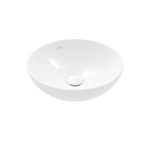 Villeroy & Boch Loop & Friends opzetwastafel - 38x38cm - zonder kraangat - met overloop CeramicPlus - White Alpine (glans wit) SW644143