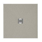 ZEZA Grade receveur de douche - 90x90cm - antidérapant - antibactérien - marbre minéral - carré - mat new pearl (beige) SW1152877