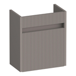 BRAUER Adore Wavy meuble lave-mains - 40x45x22cm - avec 1 porte sans poignée ouvrant à gauche taupe mat SW1198481