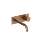 Hotbath Cobber Afbouwdeel - voor wastafelkraan - 18cm uitloop - Living colours - messing verouderd koper (goud) SW1117818