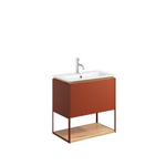 Crosswater Mada Ensemble de meuble - 60x36.7x61cm - lavabo - 1 trou de robinet - open frame - Soft Clay SW975298