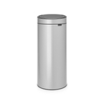 Brabantia Touch Bin Poubelle - 30 litres - seau intérieur en plastique - metallic grey SW1117313