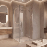 Fortifura Galeria Douchecabine - 100x80x200cm - profiel veiligheidsglas - antikalk - chroom SW1224372