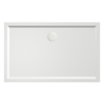 Xenz mariana receveur de douche 120x75x4cm rectangulaire acrylique blanc SW378938