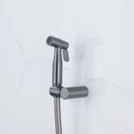 Fortifura Calvi Bidetset - handdouche - slang 150cm - houder - PVD - geborsteld gunmetal (antraciet) SW1123166