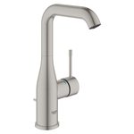 Grohe Essence New Wastafelkraan Opbouw - uitloop 12.7cm - L-size - waste - Supersteel (RVS) SW73260