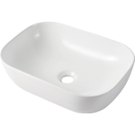 H&R Badmeubelen Carré Waskom - 45.5x32.5x13.5cm - opbouw - keramiek wit mat SW707745