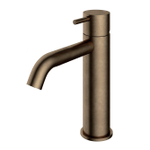 Hotbath Cobber mitigeur de lavabo hauteur moyenne avec bec courbé sans vidage laiton vieilli SW73527