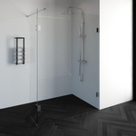 BRAUER Create Inloopdouche - 140x200cm - profielloos - 40cm - draaibare zijwand - antikalk - 8mm veiligheidsglas - chroom SW223938