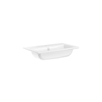 Crosswater Mada Wastafel - 60cm - 1 kraangat - mineraal marmer - gecoat wit glans SW955759