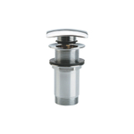 Clou InBe stop/go bouchon de vidage 6.9x0cm sans trop-plein carré universel chrome SW9472