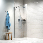 Sealskin Hooked paroi de douche à l'italienne 75x200cm verre de sécurité 6mm chrome SW543196