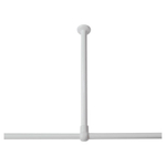 Sealskin Seallux Support de plafond pour barre de rideau de douche 60cm Aluminium Blanc CO276668610