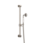 Crosswater Belgravia Ensemble barre de douche - 60cm - douchette à main - flexible de douche - nickel brossé (inox) SW1176689