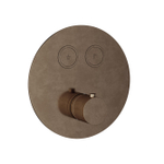 Hotbath Cobber Afbouwdeel inbouwthermostaat - met 2 pushbuttons - aged brass - verweerd messing verouderd goud SW229991