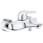 GROHE Eurostyle New badkraan met omstel en koppelingen met gesloten greep chroom SW60376