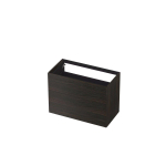 INK Wastafelonderkast - 90x45x65cm - 2 lades - push to open - met rechte opdekfronten - MFC - Intens eiken SW493632