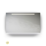 LoooX ML1-Line miroir – 120 x 70 cm – LED directe et indirecte en bas – commande tactile – Aluminium GA83911