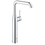 GROHE Essence New Robinet lavabo rehaussé 1 trou XL size avec bec haut et tournant et corps lisse EcoJoy cartouche 28mm chrome 0442578