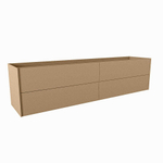 Mondiaz TENCE Meuble sous vasque - 200x45x50cm - 4 tiroirs - push to open - softclose - 1 découpe droite - Oro SW1016461