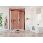 Crosswater Optix Zijpaneel - 90cm - voor schuifdeur - Geborsteld Brons SW928169