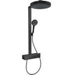 Hansgrohe Rainfinity showerpipe 360 1jet avec tablette de douche 350 mat noir mat SW918136