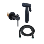 Fortifura Calvi Mitigeur Bidetset - support douchette - flexible de douche 100cm - douchette bidet - noir mat SW1441139