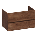 BRAUER Joy meuble sous-lavabo 80 2 tiroirs softclose - sans poignée - 1 découpe pour siphon - Forest Cacao SW1201170