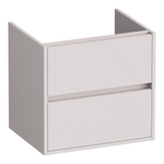 BRAUER Adore meuble sous lavabo - 60x46x55cm - 2 tiroirs softclose - sans poignée - 1 découpe pour le siphon - mat sable SW1198356